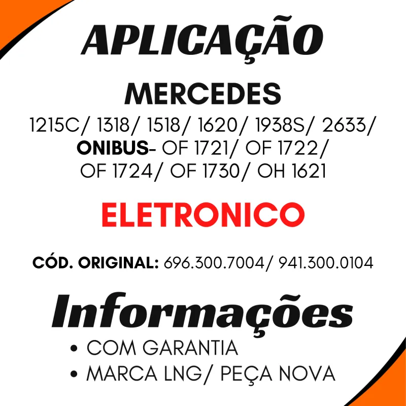 Pedal Acelerador  Eletronico Mbb 1215c 1318 1518 1620 1938s 2633 ...