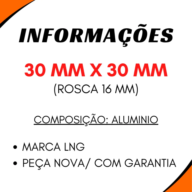 Corpo Intermediario Cuica Freio Vw Tjg607961 30 X 30 (Rosca 16 Mm)