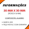 Corpo Intermediario Cuica Freio Vw Tjg607961 30 X 30 (Rosca 16 Mm)