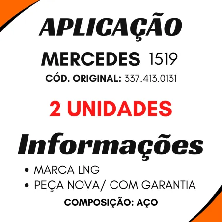 Kit 2 Separadores Rolamento Cardan Mb 1519