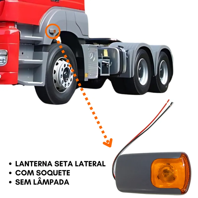Seta Lateral Mercedes Axor Com Soquete