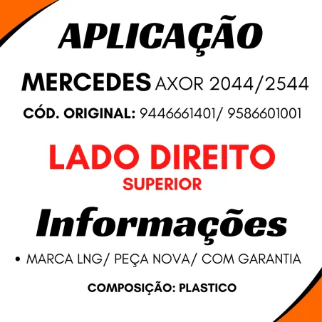 Estribo Cabine Dir. Sup. Axor 2044/ 2544