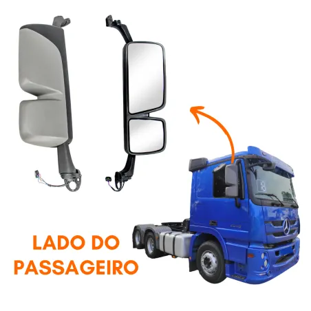 Espelho Eletr. C/ Desemb. Dir. Actros 2546/ 2646/ 2651/ 4160/ 4844