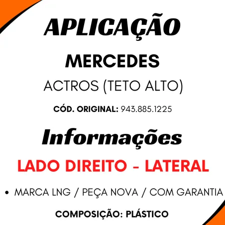 Parachoque Lateral Dir. Actros