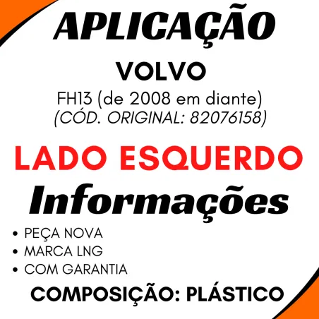 Moldura Farol Esq. Volvo Fh13 (2008..)