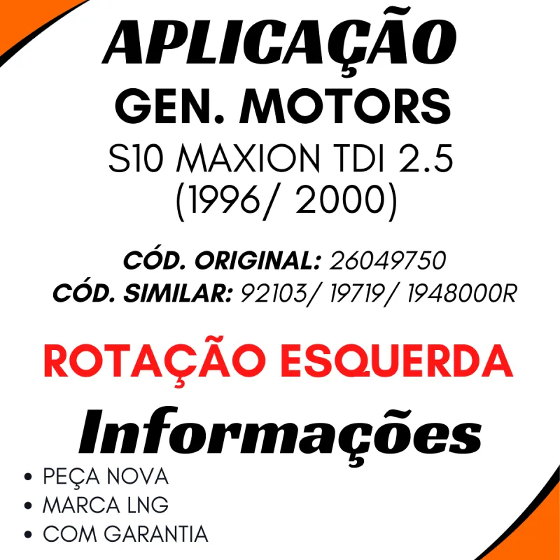 Bomba Hidráulica Gm/Chevrolet S10 Maxion Tdi 2.5 (96/00)