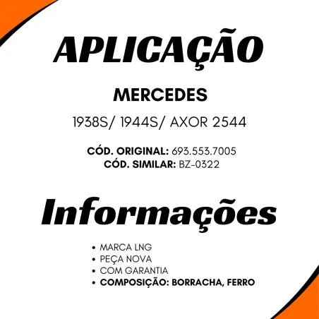 Cilindro Bascular Cabine Mercedes 1938s/ 1944s/ Axor 2544
