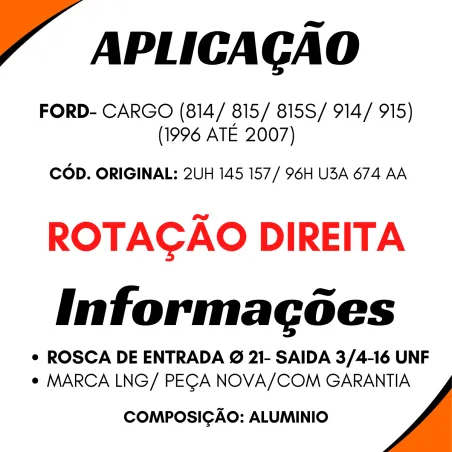 Bomba Hidráulica Ford Cargo 814/815/915/815s (96/07)