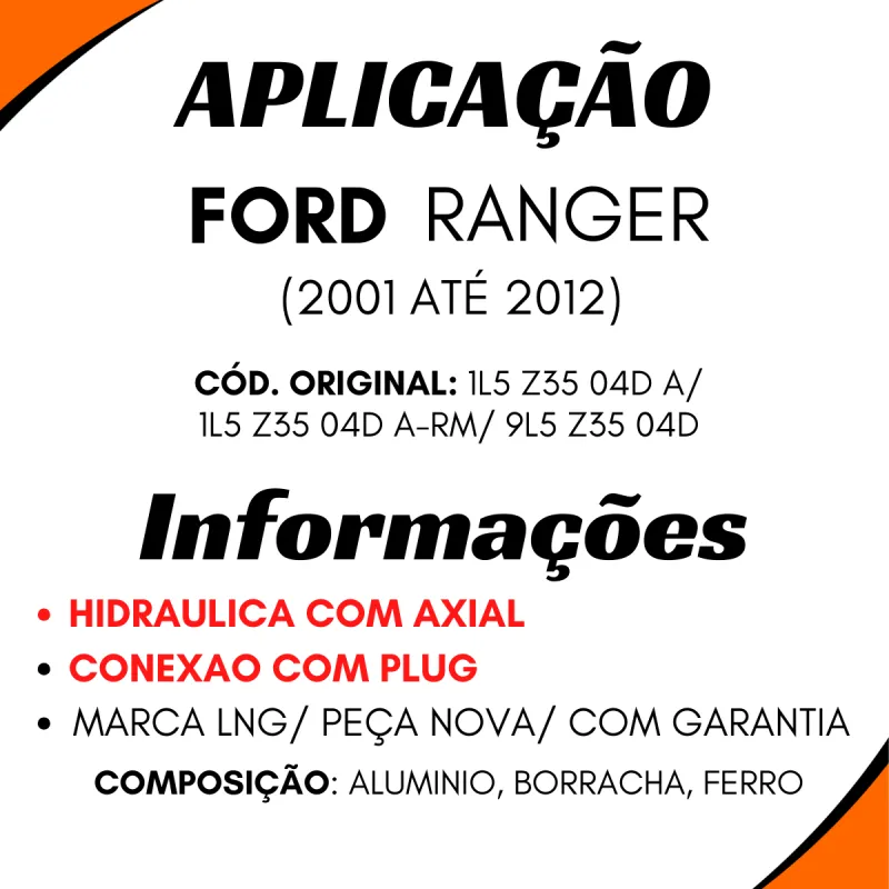 Caixa Direção Ford Ranger (01/12)