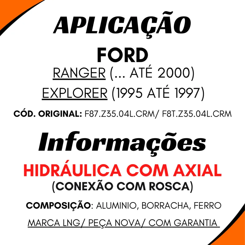 Caixa Direção Hidr . Ranger/ Explorer C/Axial