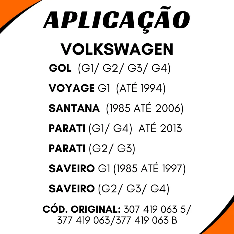 Caixa Direção Manual Gol G1../ Saveiro/ Parati/ Voyage/ Santana S/