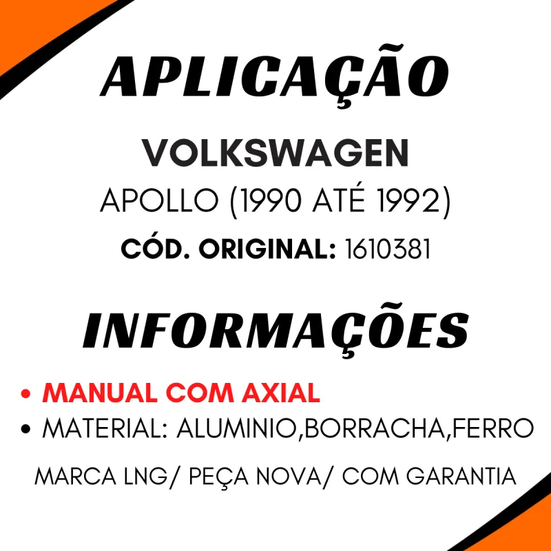 Caixa Direção Manual Apollo/ Escort/ Verona C/Axial