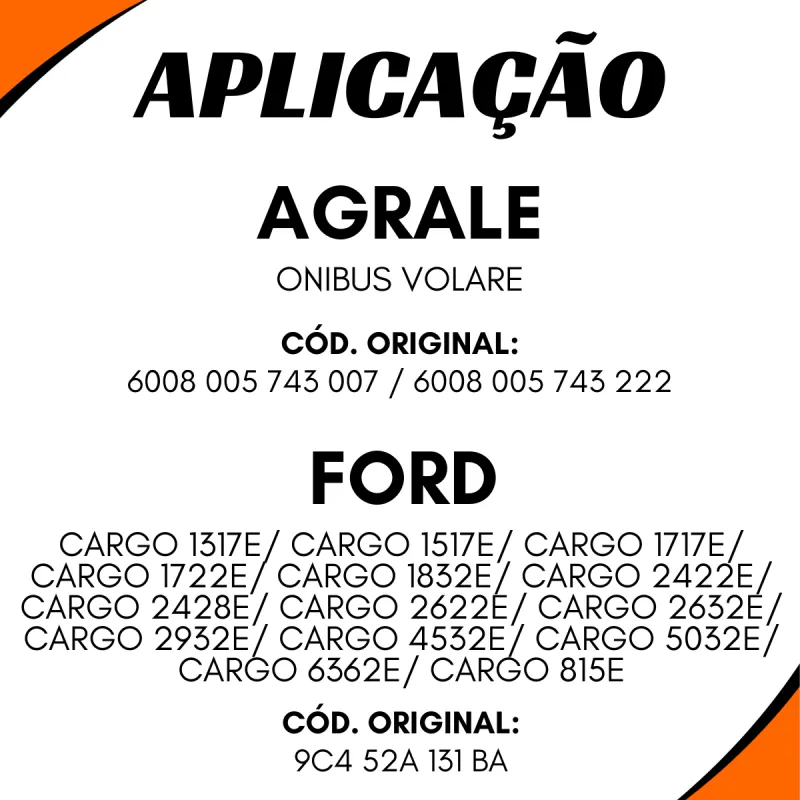 Válvula Apu Ford Cargo 815e, 4532e, 1832e, 6332e, 2628e, 2632e..