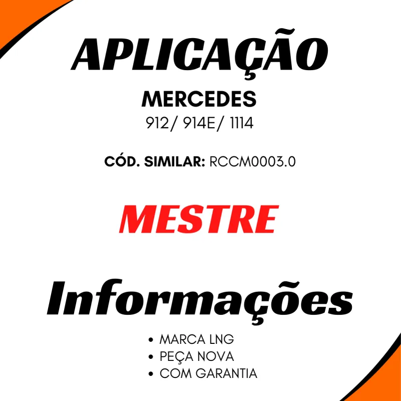 Cilindro Freio Mbb 912/ 914e/ 1114 Mestre