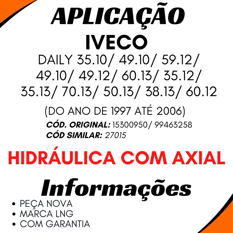 Caixa Direção Hidr. Daily Diversos (1997a2006)