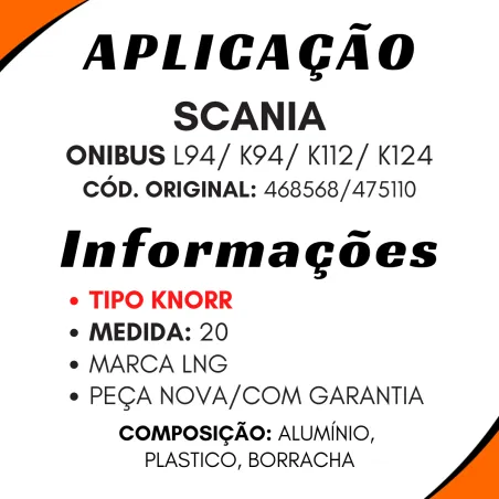 Válvula Nivelamento Scania L94/ K94/ K112/ K124 475110