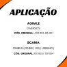 Grampo Pastilha Freio Mbb Todas As Pinças Knorr C/Pino E Cupilha