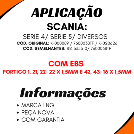 Válvula Distribuidora Série 4/ Série 5/ Ônibus Com Ebs Portico