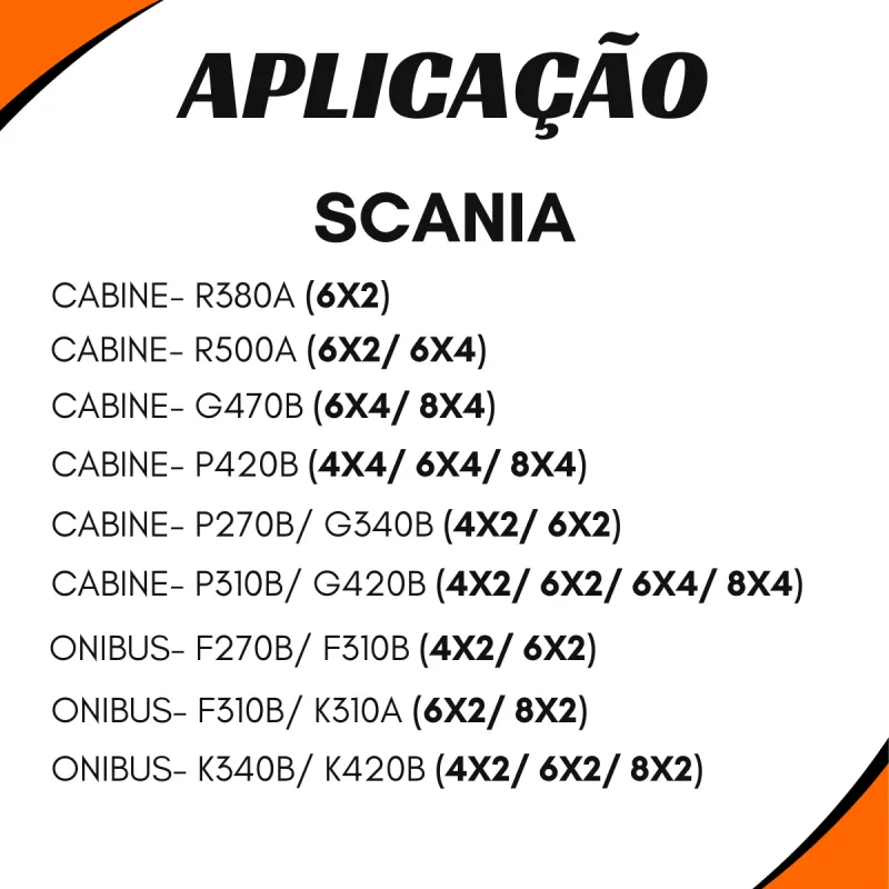 Válvula Apu Scania F230- F270- F310- G340- G380- G420- G440- G470-