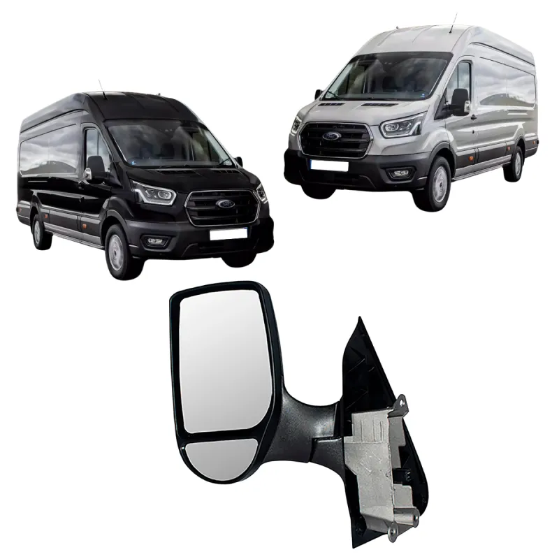 Espelho Retrovisor Esq. Eletr. Ford Transit Van Furgão (2010 A 2013)