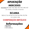 Tampa Metalica Óleo Motor Caminhões Mbb E Scania