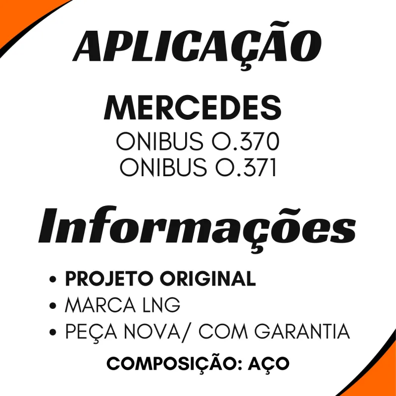 Cardan Completo Traseiro Mbb O370/ O371 Onibus A-586 Mm