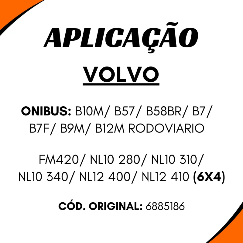 Suporte Cardan Compl. Volvo Nl10/ Nl12/ Fm420 6x4/ Ônibus B7/ B7f/