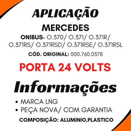 Válvula Solenóide Mercedes O370/ O371
