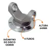 Flange Cardan (De Orelha) Mbb Sprinter 312/ 142 4 Furos Adaptacao