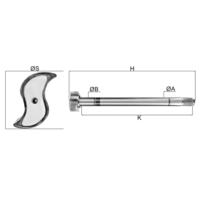 Eixo Expansores S Freio Ar Mbb 1313/ 1314/ 1316/ 1318/ Of1113/