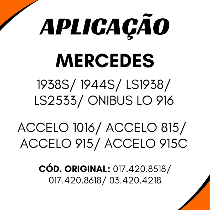 Cuica Freio Tristop Mbb 1938s/ 1944s/ Lo916/ Accelo 815/ Accelo 915/