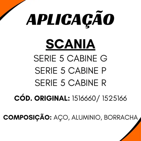 Cuica Freio Tristop Scania Série 5  24 X 16 Tipo Baioneta