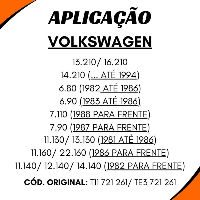 Cilindro Embreagem Vw 690/ 790/ 7110/ 11130/ 13130/ 12140/ 14210/