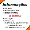Flange Diferencial Mbb 1519/ 2219 8 Furos 26 Estrias Ret. 68 Mm