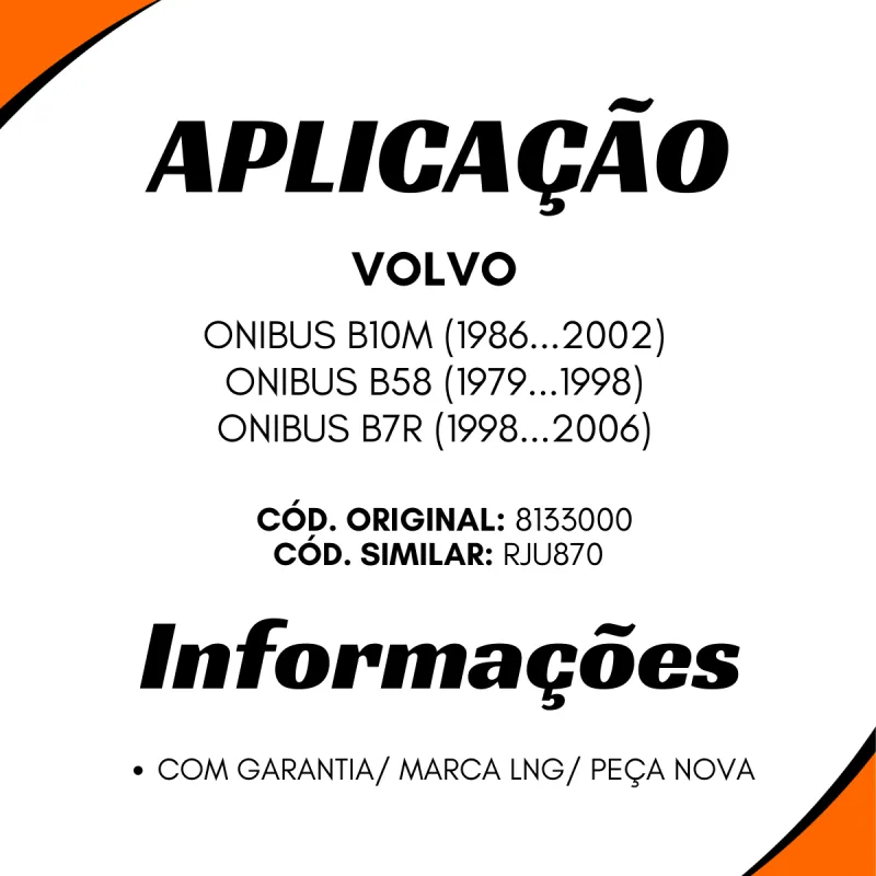 Junta Câmbio Volvo B10m 4x2(86a02) 6x2(86a02)b58 4x2 (79a98)b7r 4x2