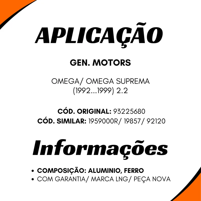 Bomba Hidráulica Gm/Chevrolet Omega/Suprema 2.2 (92/99)