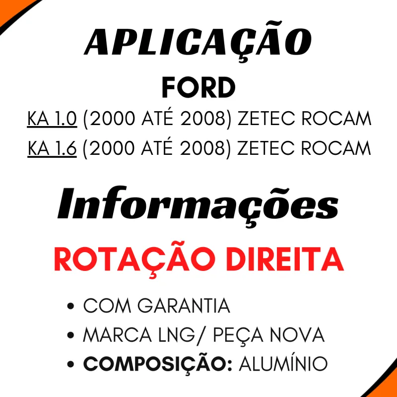 Bomba Hidráulica Ford Ka 1.0/1.6 Rocam (00/08)