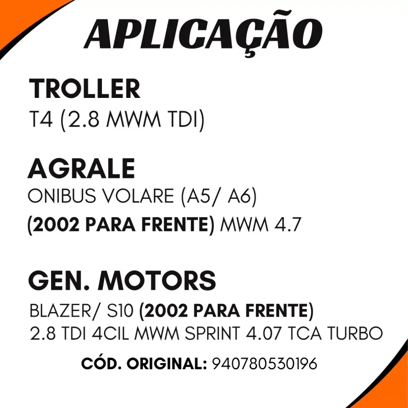 Bomba Vácuo Direção Gm S10/Blazer Mwm Tdi (02/...) Agrale Volare