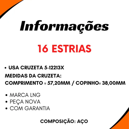 Luva Cardan 16 Estrias Mbb 1113 A 2013/ L608d/ Valtra/Valmet 261970
