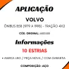 Ponteira Cardan (C/Rosca) Volvo B58 10 Estrias Rolam. 45 Mm (Encaixe