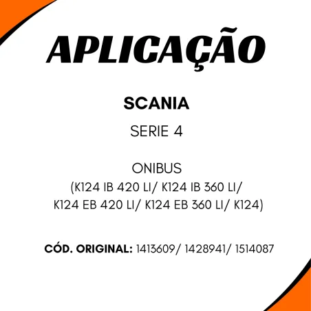 Polia Tensor Correia Estriada Scania Série 4