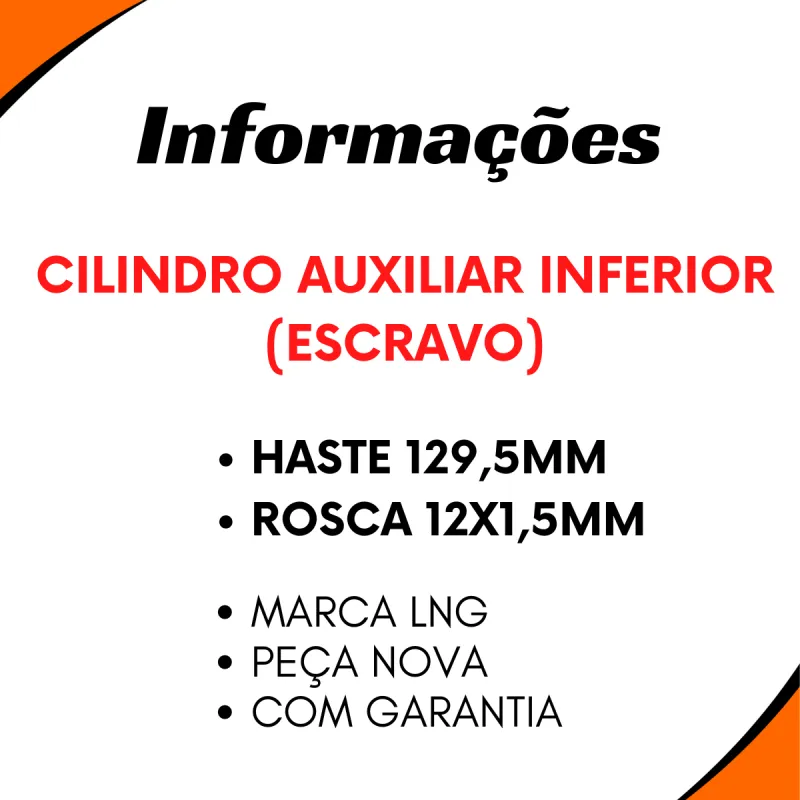 Cilindro Embreagem Scania 114/ 124/ F 114/ F 94/ S 114/ S 94 Auxiliar