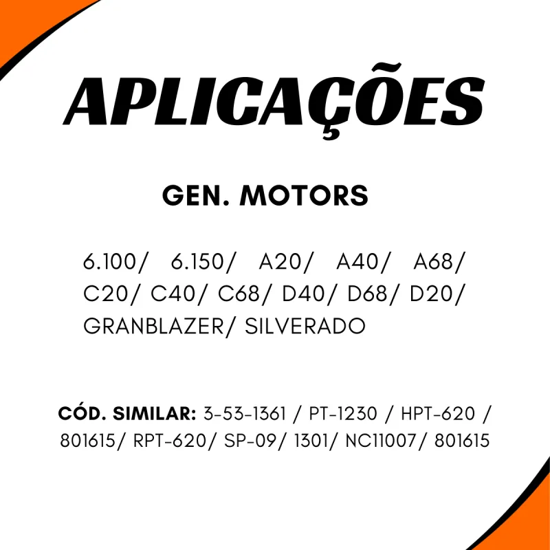 Ponteira Cardan (Intermediaria) Gm 6-10/ 6-150/ Ac40/ D20 Turbo/