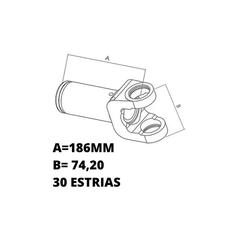 Luva Cardan L200 Triton Savana-Todas 4x4/ L200 Nr-Sds/ L200 Di-Dh/ 30