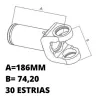 Luva Cardan L200 Triton Savana-Todas 4x4/ L200 Nr-Sds/ L200 Di-Dh/ 30