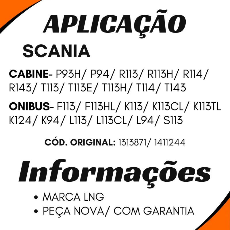 Válvula Relê Scania P93/ P94/ F113/ K113/ L113/ R113/ S113/ T113/