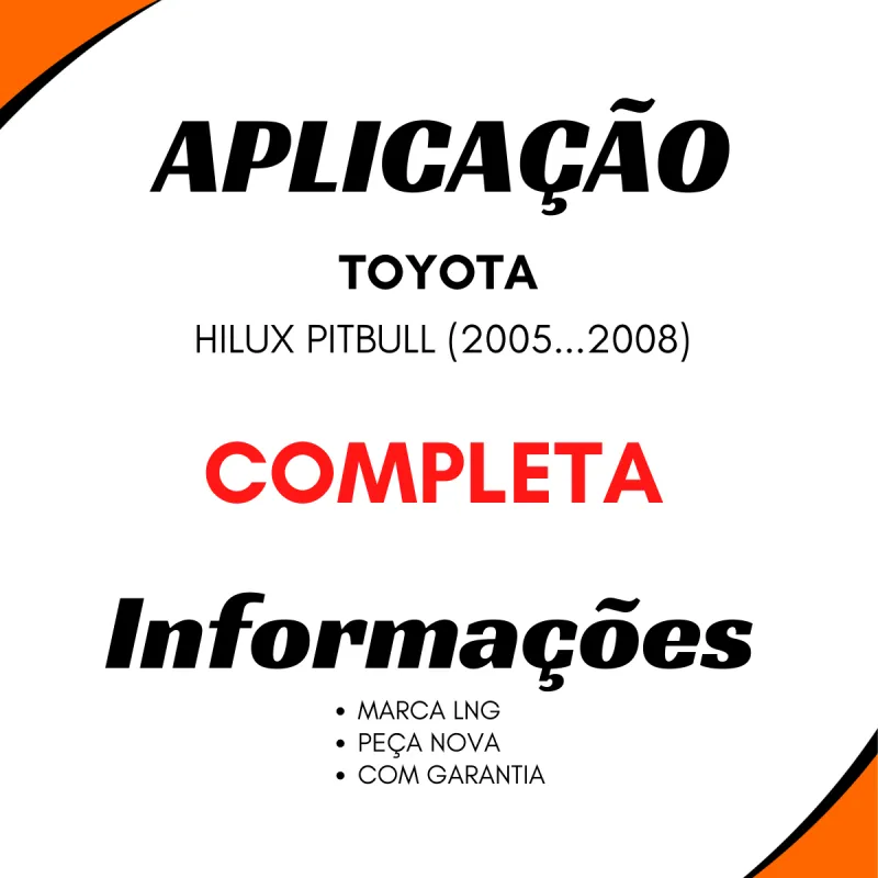 Reparo Bomba Toyota Hilux Pitbull (05/08)