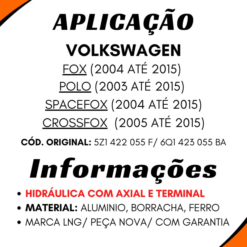 Caixa Direção Vw Fox (09/...) Polo (03/...)