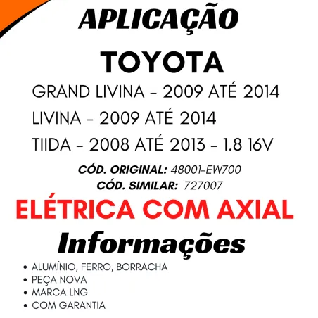 Caixa Direção Eletr. Livina Grand Livina/ Tiida C/Axial