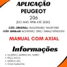 Caixa Direção Manual Peugeot 206